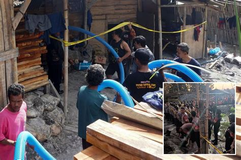Rescuers in Indonesia try to reach 8 workers trapped in an illegal mining hole